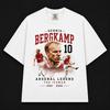 Dennis Bergkamp Arsenal Shirt 10, The Iceman Legend Voetbal T-shirt, Vintage Highbury Retro Voetbalshirt Cadeau