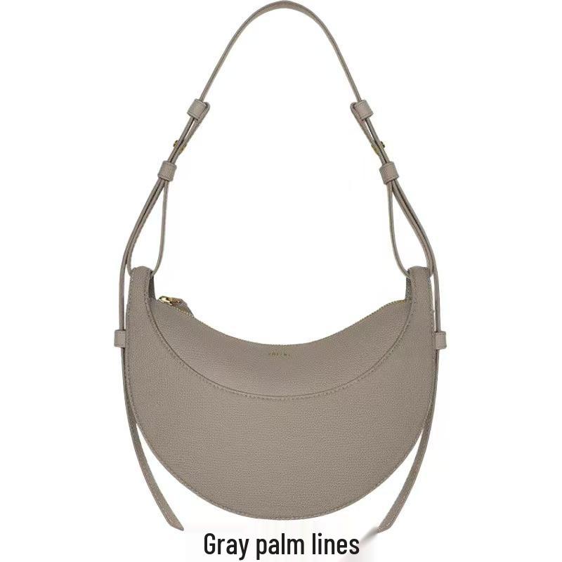 Polene Echtes Leder Halbmond-Satteltasche - Vielseitige Französische Crossbody- und Umhängetasche