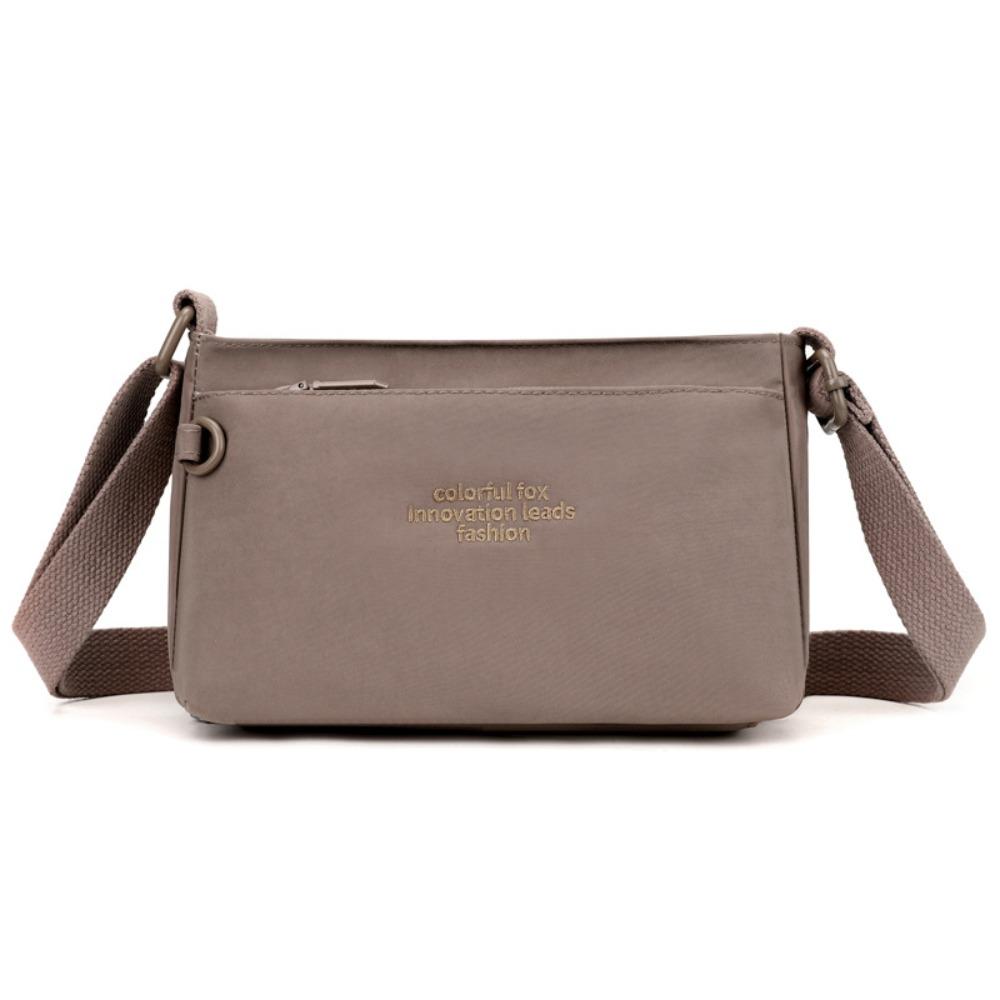 

Large Capacity Shoulder Bag Women New Design Ladies Crossbody Bag Sweet Nylon Underarm Bag Girls коричневый