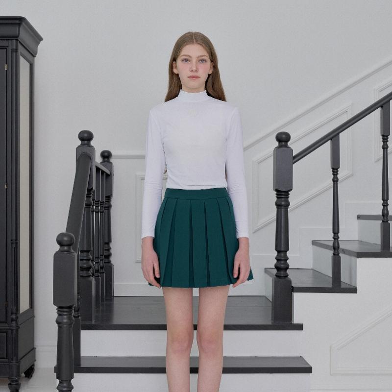 PLAYBOO Core Mock Neck Inner Top White