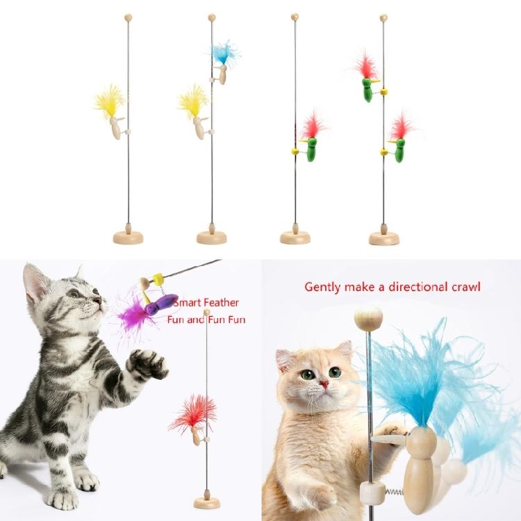 Woodpecker Toy for Cat Flexible Spring Fun and Intimate Pet Interaction