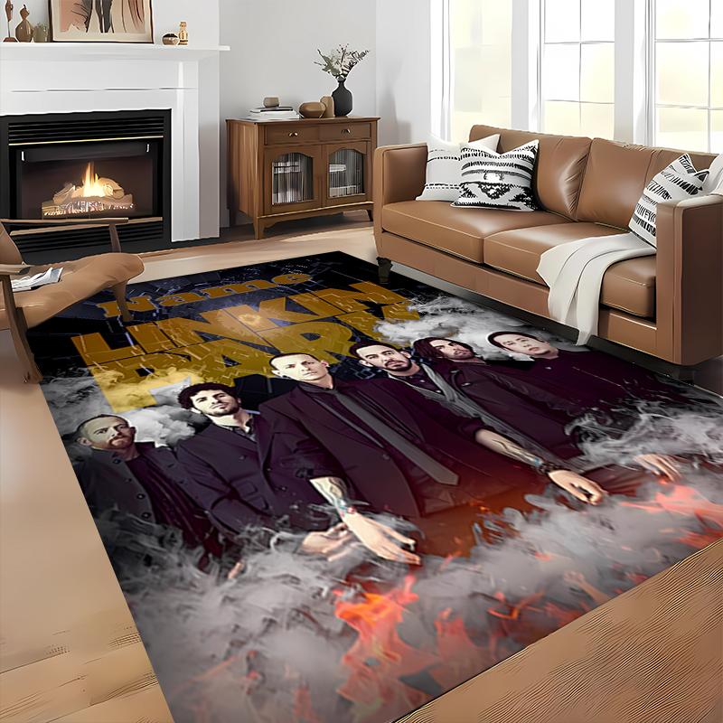 Custom Personalization Linkin Park Area Rug - Perfect For Kitchen, Bathroom,Laundry Room Decor Large Size Available,Gift All Seasons
