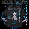 HUNTERHUNTER T-Shirt Killua Zoldyck T-Shirt Streetwear Herren Damen Kleidung Vintage Gewaschenes T-Shirt Sommer Baumwolle Kurzarm T-Shirt