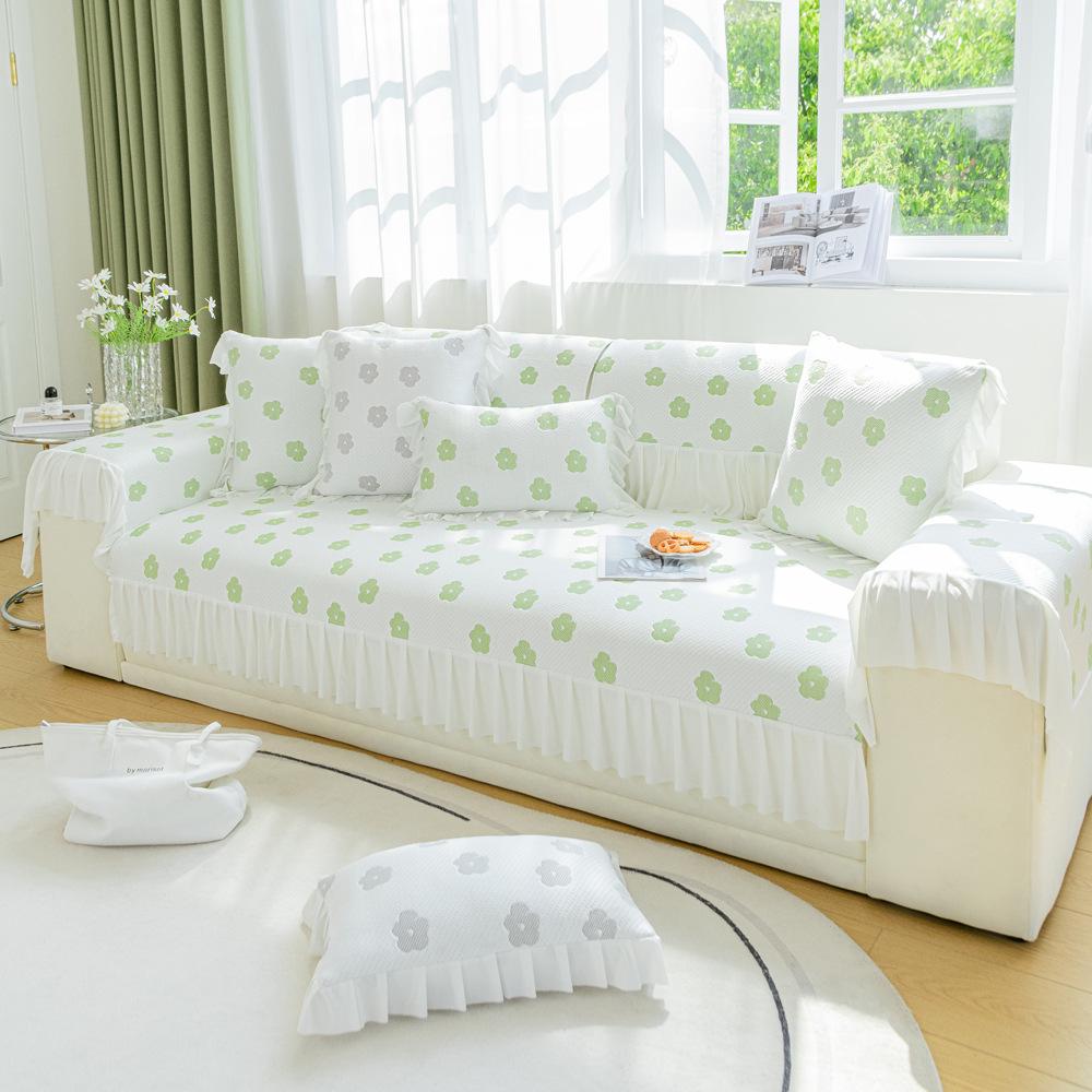 Frisk Ins Stil Is Silke Kjølig Sofapute Kjølematte for Sommer Sklisikker Sommer Sovematte Pute Sofatrekk