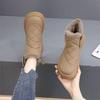 New Fur Short Boots for Women's Shoes for Autumn and Winter New Thick-soled Warm Snow Boots