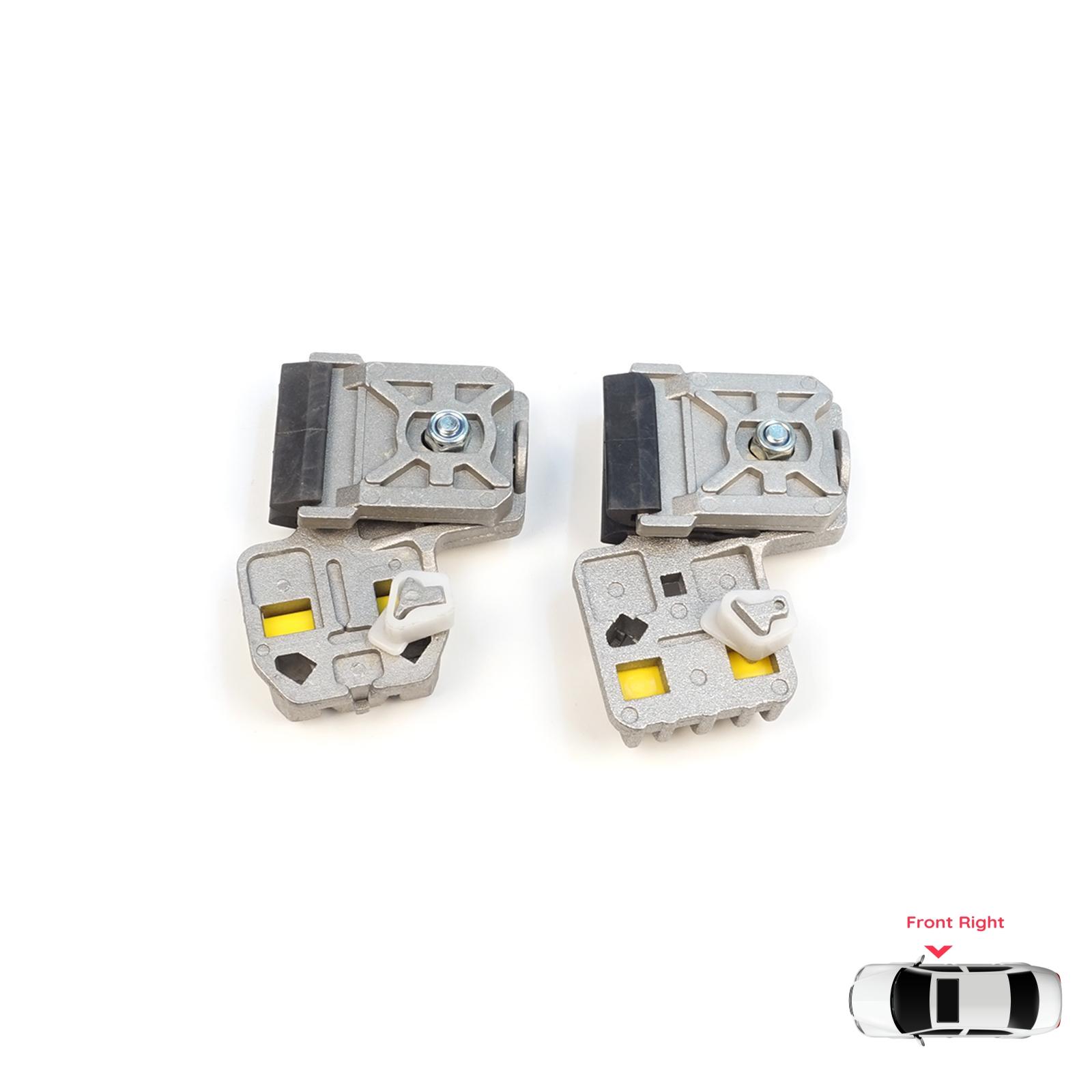 

BWR42+BWR43 Window Regulator Repair Clips RA+RB Front Right Door for VW Golf Bora Jetta MK4 A4 1J 1997-2006 Peugeot 607 1999-2010 1J3837462