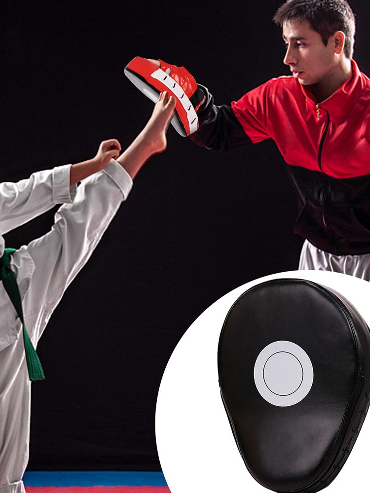 Curved Boxing Hand Target PU Leather 5-Finger Hand Target Breathable Curved Punching Mitts Boxing Pads for Martial Arts Training