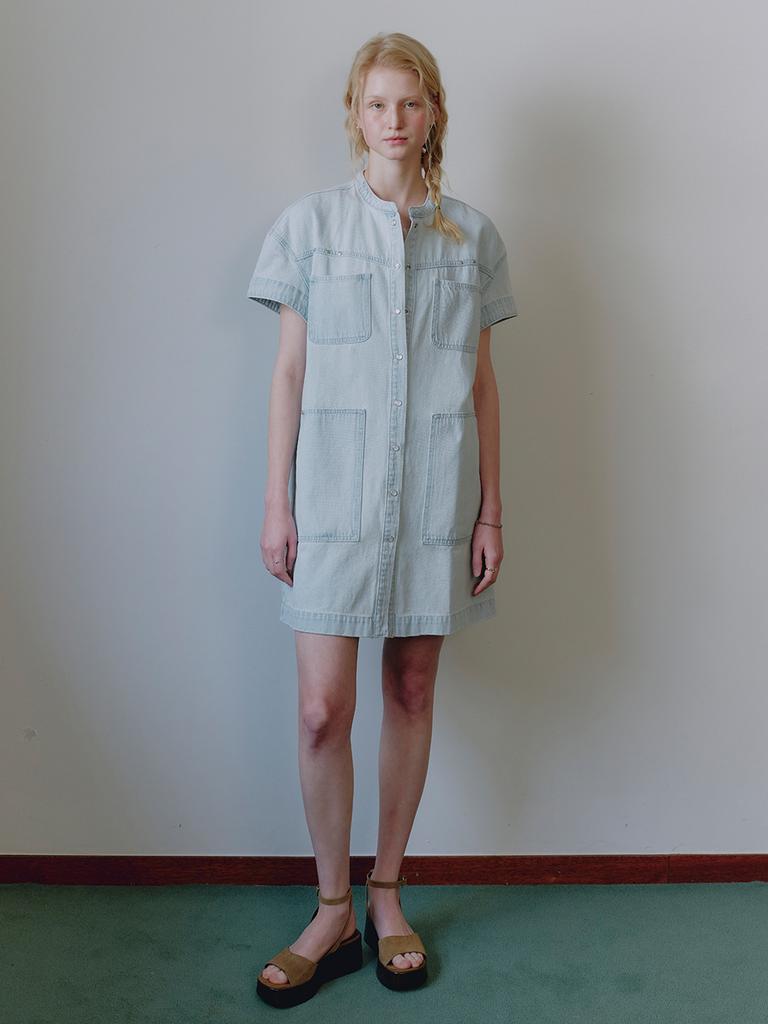 Mwimwieleu Fluid Denim Mini Dress Mu2634Op308M