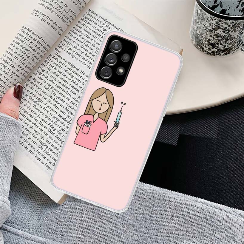 Nurse Medical Medicine Phone Case for Samsung Galaxy A17 A16 A15 A14 A13 A57 A56 A55 A54 A53 A37 A36 A35 A34 A33 A26 A25 A24 A23