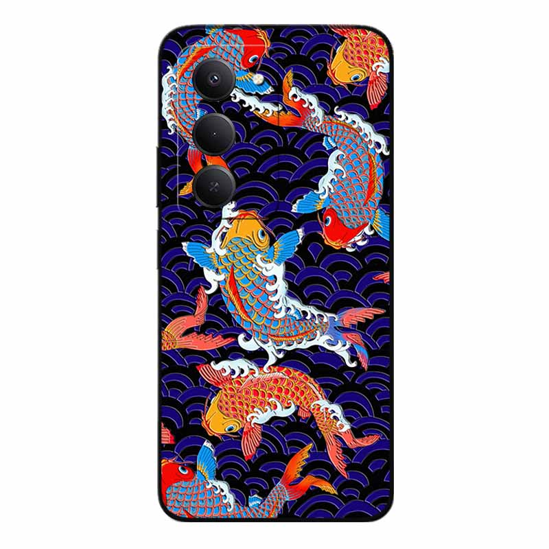 3D Emboss Cases For Redmi 15 5G 4G Relief Emboss Soft Silicone Back Cover For Xiaomi Redmi15 Flower Relief  Funda Redmi 15 4G 5G