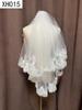 Double Layer Bridal Veil with Sequin Lace Trim