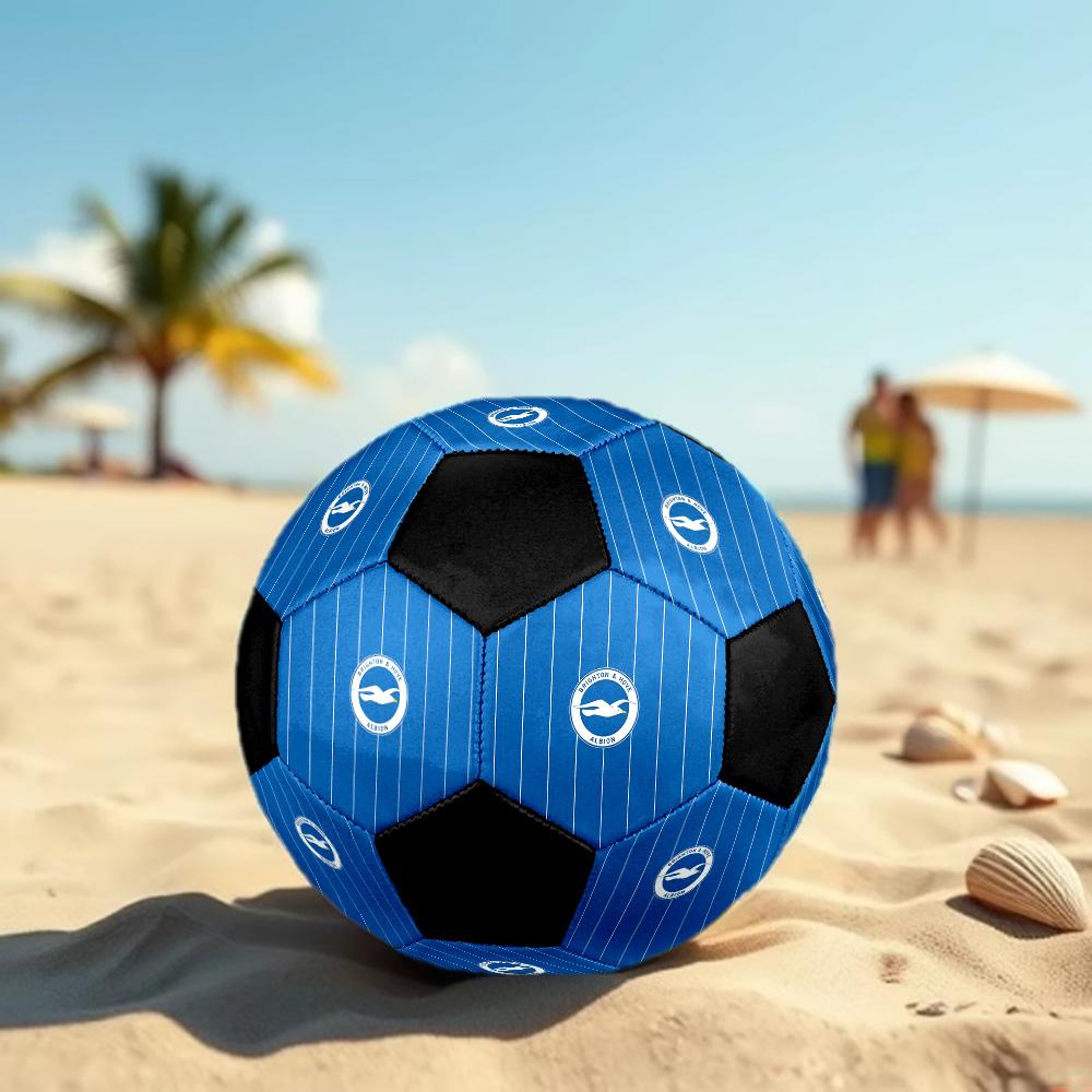 Pallone da Calcio Brighton & Hove Albion Colorato Per Tutte le Età Cucito a Macchina PVC Pronto per la Competizione Resistente Alto Rimbalzo.TAGLIA5