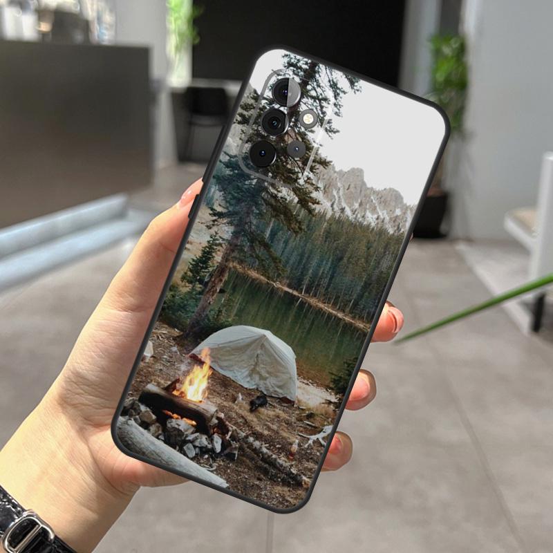 Camping Nature Mountain Case For Samsung Galaxy A12 A32 A52 A05 A36 A56 A26 A16 A53 A33 A13 A55 A35 A15 A14 A34 A54