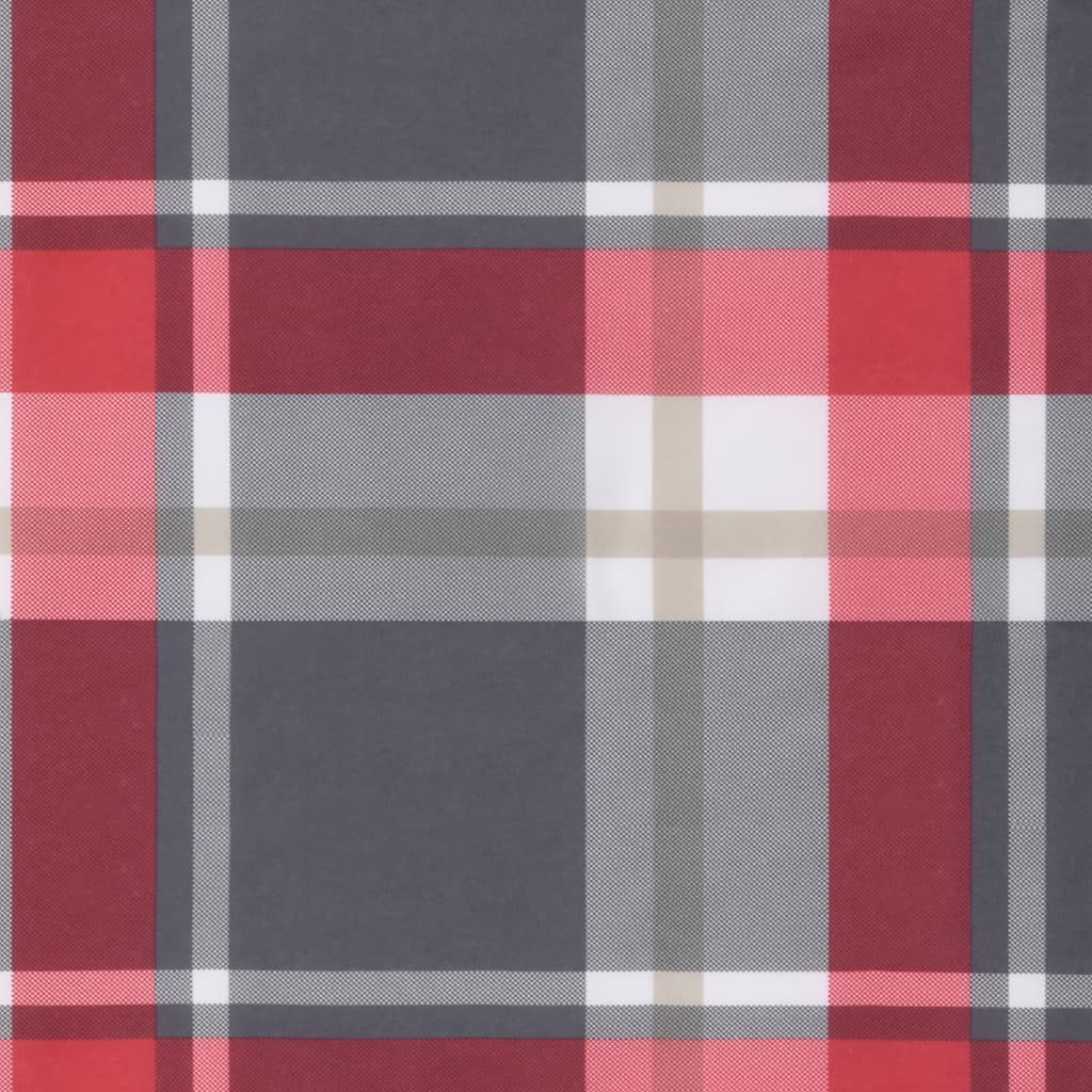 Vidaxl Pallet Sofa Cushions, 2 Pcs, Red Check, Fabric