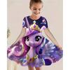 Moda Infantil Verano Vestidos Casuales Vestido de Fiesta para Niñas Ropa de Playa para Niños de Verano Camisón Casual