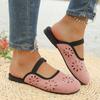Fashion Women Slippers Summer 2025 New Fashion Outdoor Shoes Half Packed Soft Bottom Retro Sandals Casual Comfortable Shoes for Women