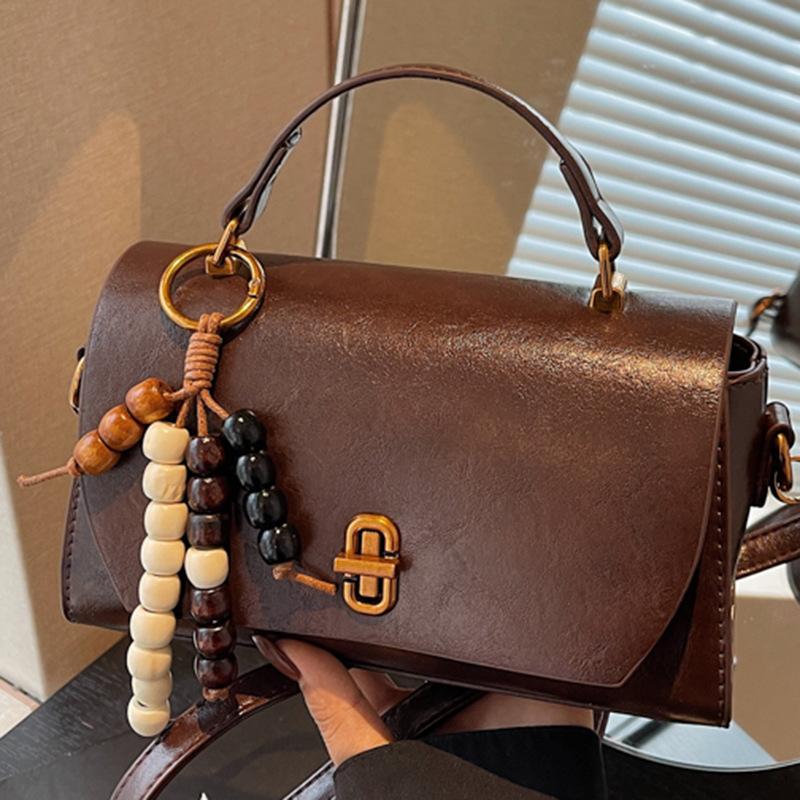 Modische kleine quadratische Handtasche, Retro-Trend Umhängetasche, Koreanische Nischenqualität Einzel-Schultertasche