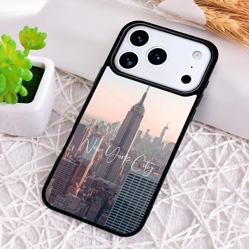 New York City print Shockproof Phone Case for iPhone 17 Air 16e 15 11 12 14 13 Pro Max Cover Coque