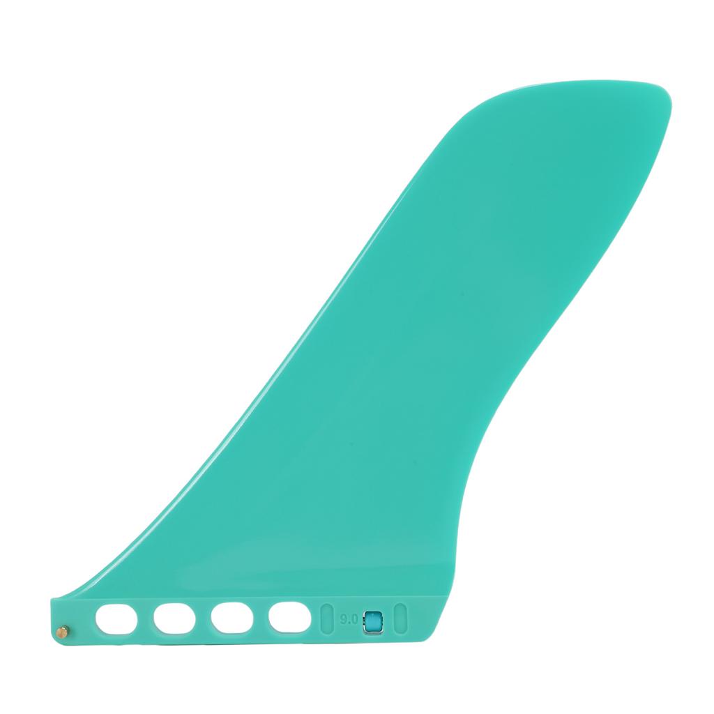 Paddle Board Tail Fin Nylon Fiberglass 9.25 Inch Surf Fin Replacement for Longboard Surfing Accessories Green