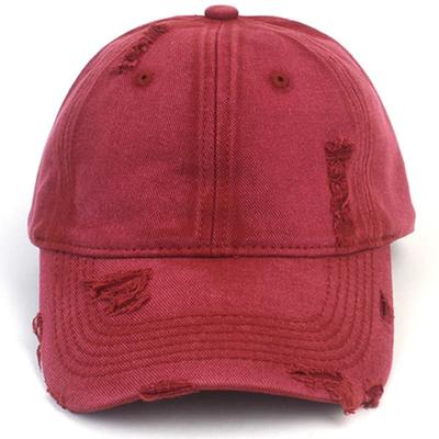 Universal Chemistry Washing Vintage Damage Red Ballcap Vintage Ball Cap