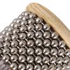 - Wooden Hand Shaker, Portable Percussion Wood Metal Bead Instrument, Musical