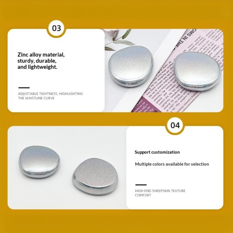 Zinc Alloy Solid Perfume Container, Sliding Lid Balm Box, Mini Refillable Metal Makeup Case