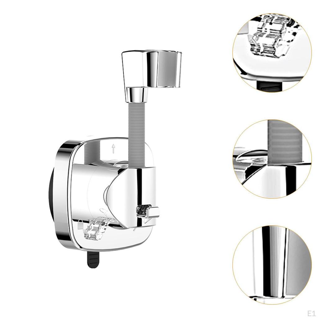 Handheld Showerhead Bracket with Suction Cup, Wall Mount for Quick Installation