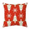 Merry Christmas Cushion Cover 45*45  Cartoons Pillowcase Cotton Linen Sofa Cushions Pillow Cases Pillow Covers
