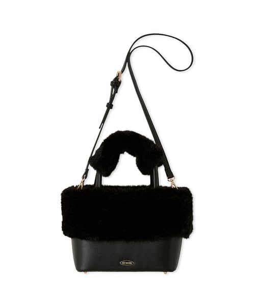 

Lily Brown Комбинированная сумка-тоут LWGB259324 Черный Эко-мех 2-сторонний Женский чёрный