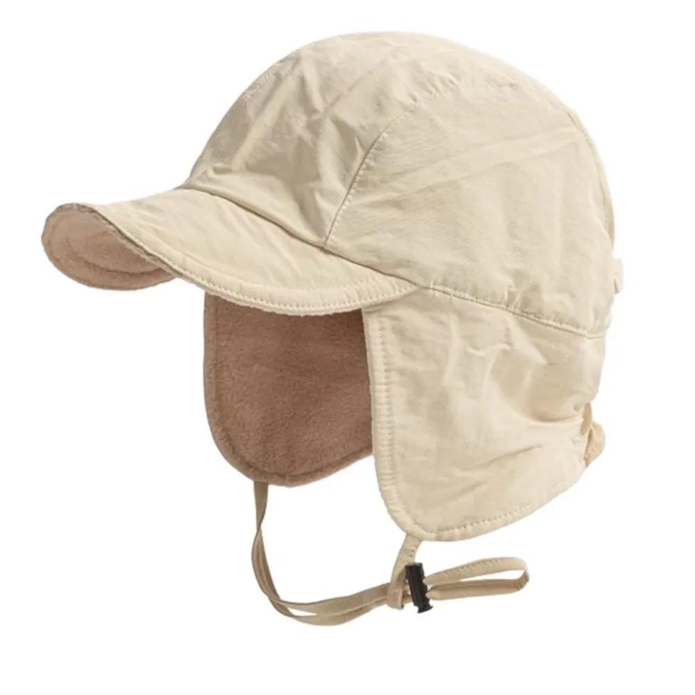 1pc Winter Warm Retro Bomber Hat for Women,outdoor Windproof Casual Solid Color Ear Protection Fleeced Pilot Cap Earflap Bonnet