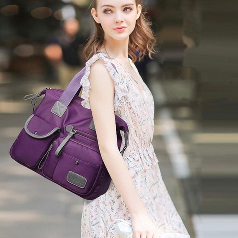 Stylish Women Waterproof Nylon Shoulder Bags With Large Capacity And Timeless Design
