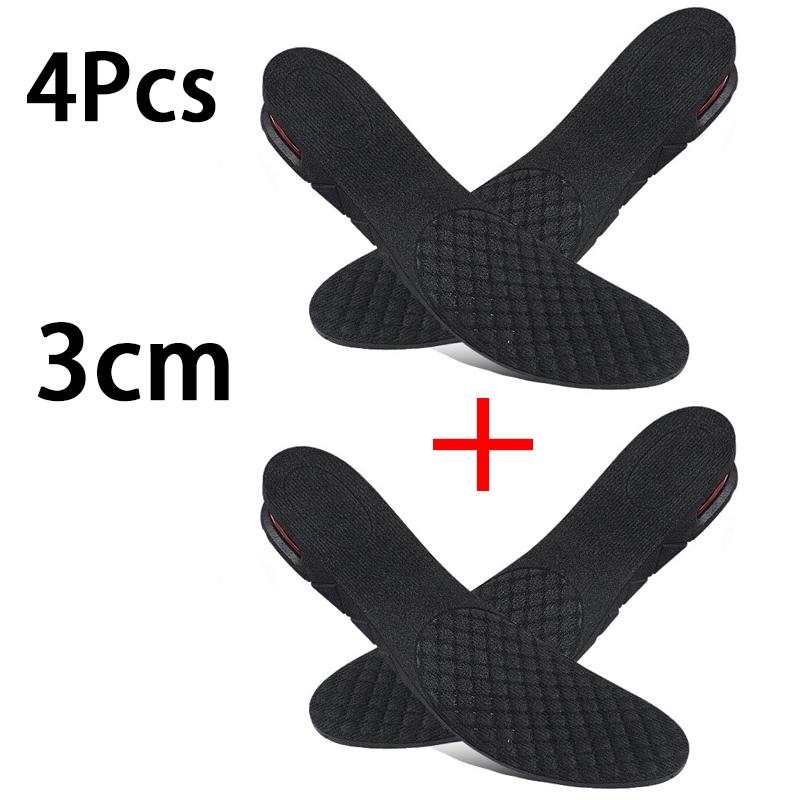 1Pair/2Pairs Adjustable Elevator Insoles, Air Cushion Height Increase Inserts, Soft Breathable Lift Pads for Leather & Sneakers