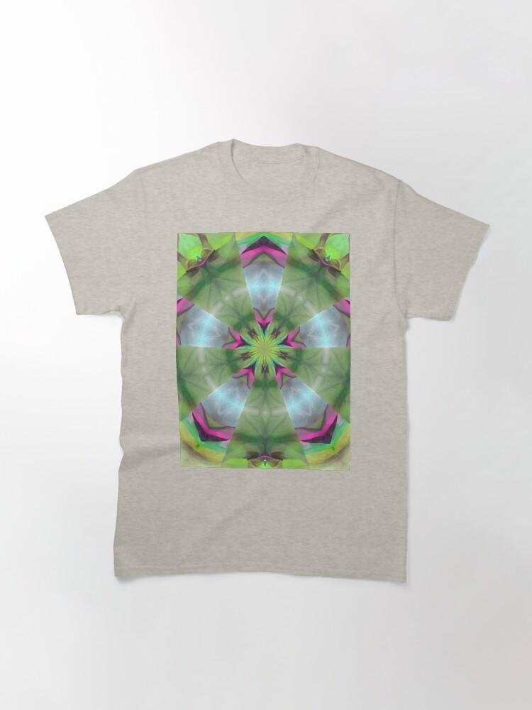 Pentangle Pastel Shades Multicolored Kaleidoscope Pentangle Pattern 4 Classic T-Shirt