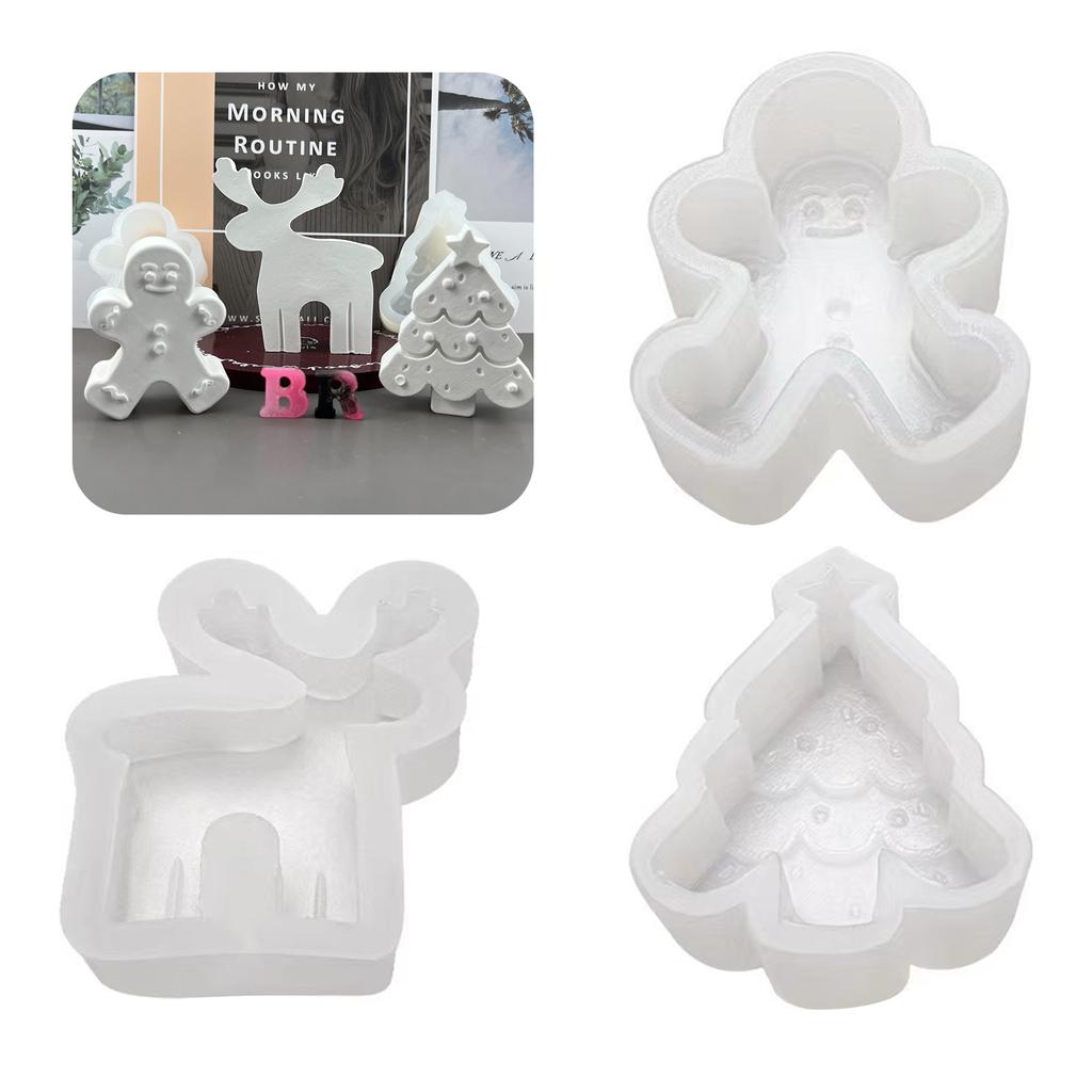 Silikonové řemeslné formy s vánoční tématikou Silikonové formy na mýdlo Silikonové formy na svíčky pro DIY ruční výrobu Domácí dekorace