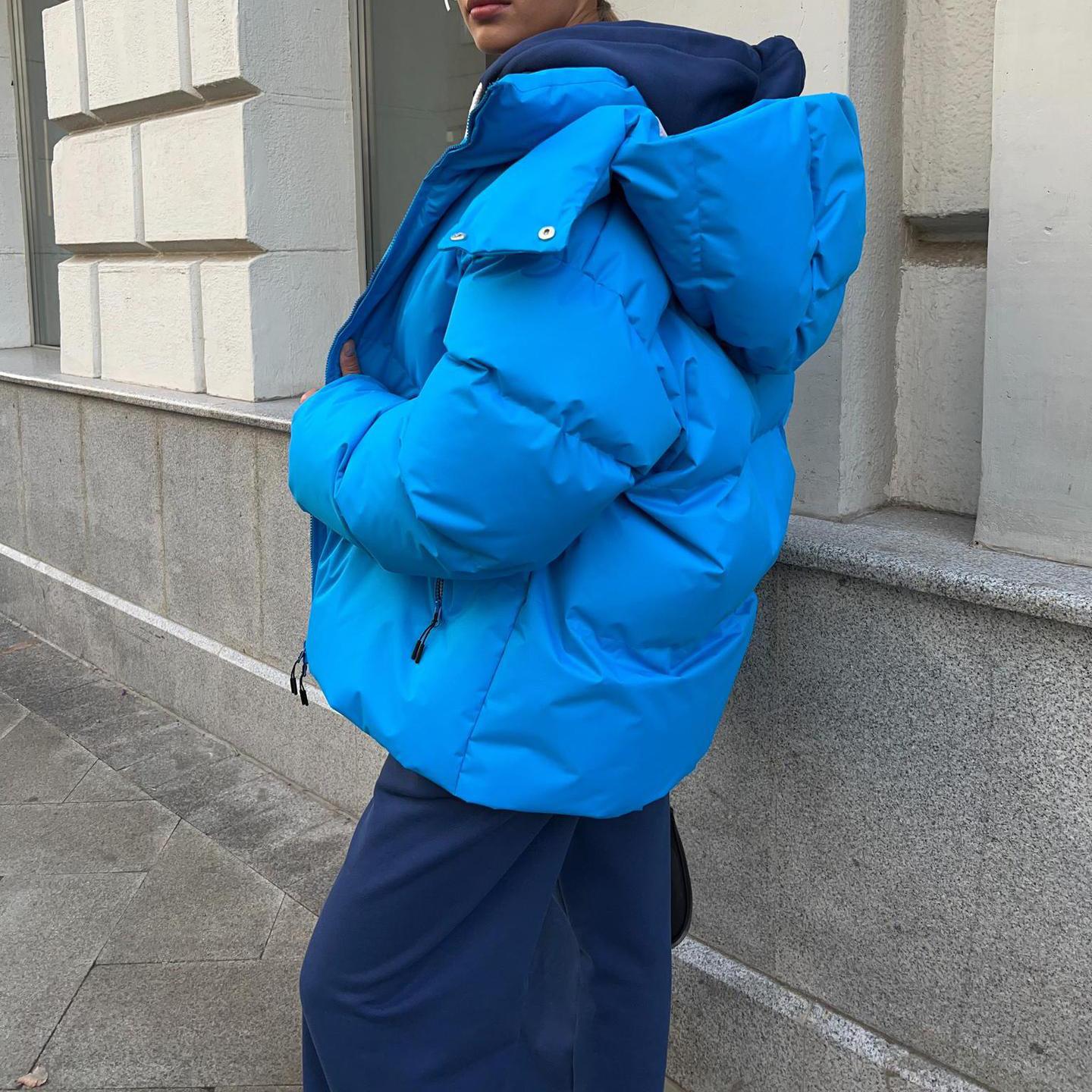 Хлопковая куртка осень и зима мода хлопковая куртка одежда женская свободная хлопковая — фото 8