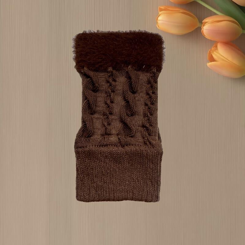 Unisex Knit Half-Finger Warm Gloves