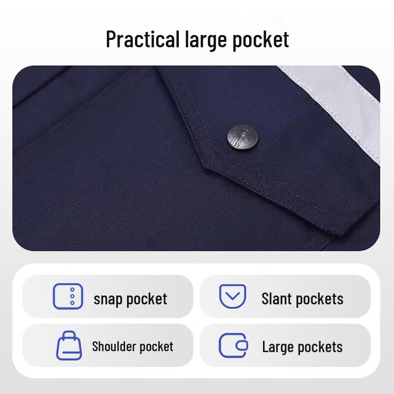 Xinjingzhou Men's Long Sleeve Reflective Workwear Set