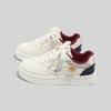 Niche Design Leather White Shoes 2026 Round Head Student Lace-up Casual Board Shoes