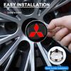 4pcs 60mm Car Wheel Center Hub Cap Rim Cover Emblem Sticker For Mitsubishi Asx Lancer Outlander Pajero Ralliart car Accessories fxcr23