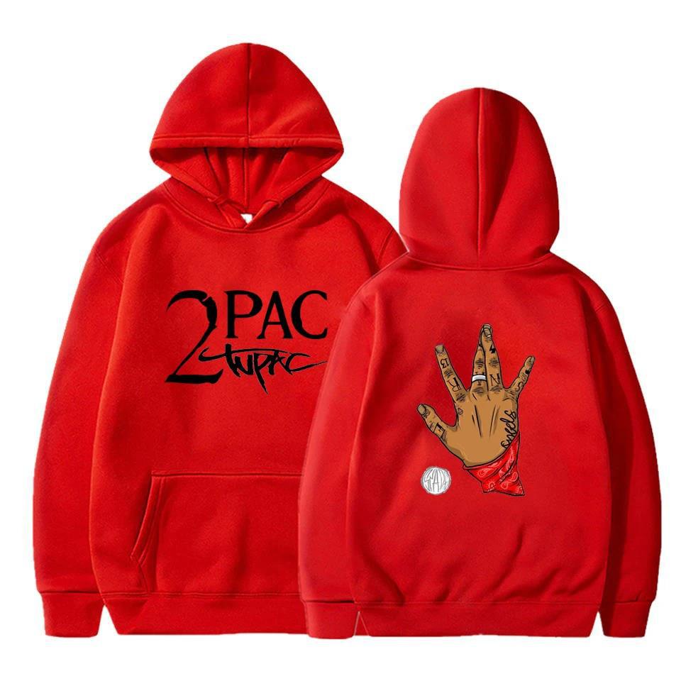 Gangsta Rap 2Pac Hoodies Sänger Grafikdruck Sweatshirts für Fans Lässige Langarm Kleidung für Männer/Frauen Sudaderas Hoody