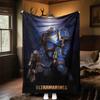 1 Stück Ultramarines Space Marine Design Flanelldecke - 3D-Druck Weich Warm, Ganzjahres Leichte Überwurfdecke für Camping Reisen Bett-080751