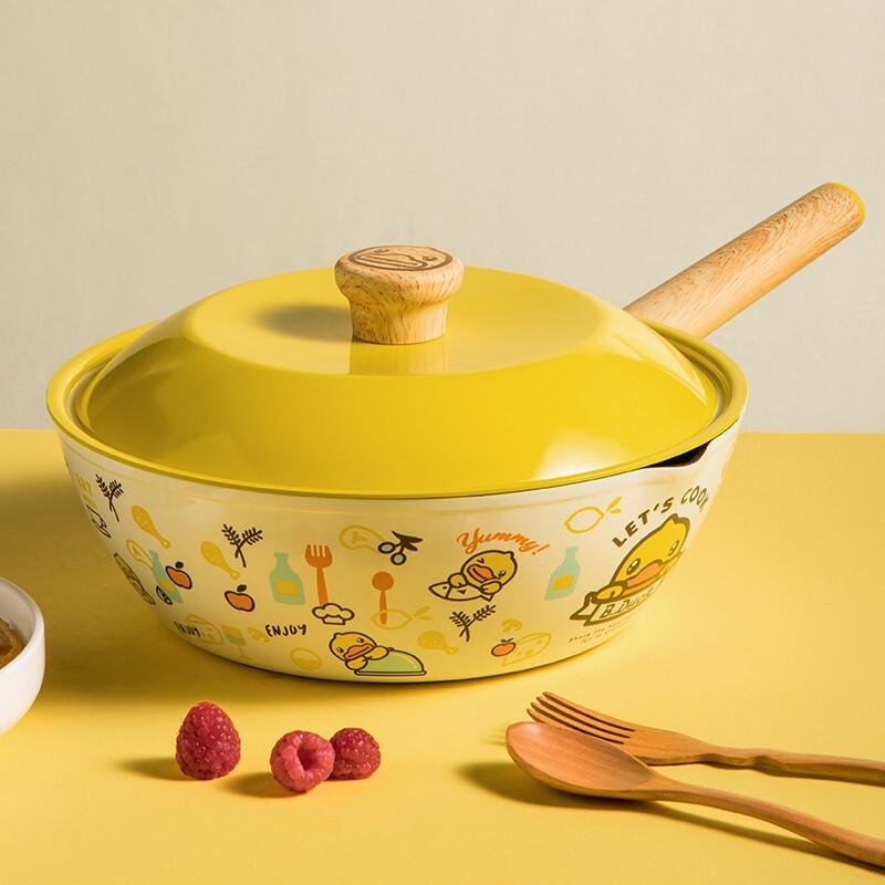 

Chui Da Huang Little Yellow Duck 32cm Ceramic Non-Stick Wok