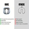 [Memory Foam Neck Pillow] 1pc U-Shaped Soft Breathable Memory Foam Travel Neck Pillow, Providing 360-Degree Support