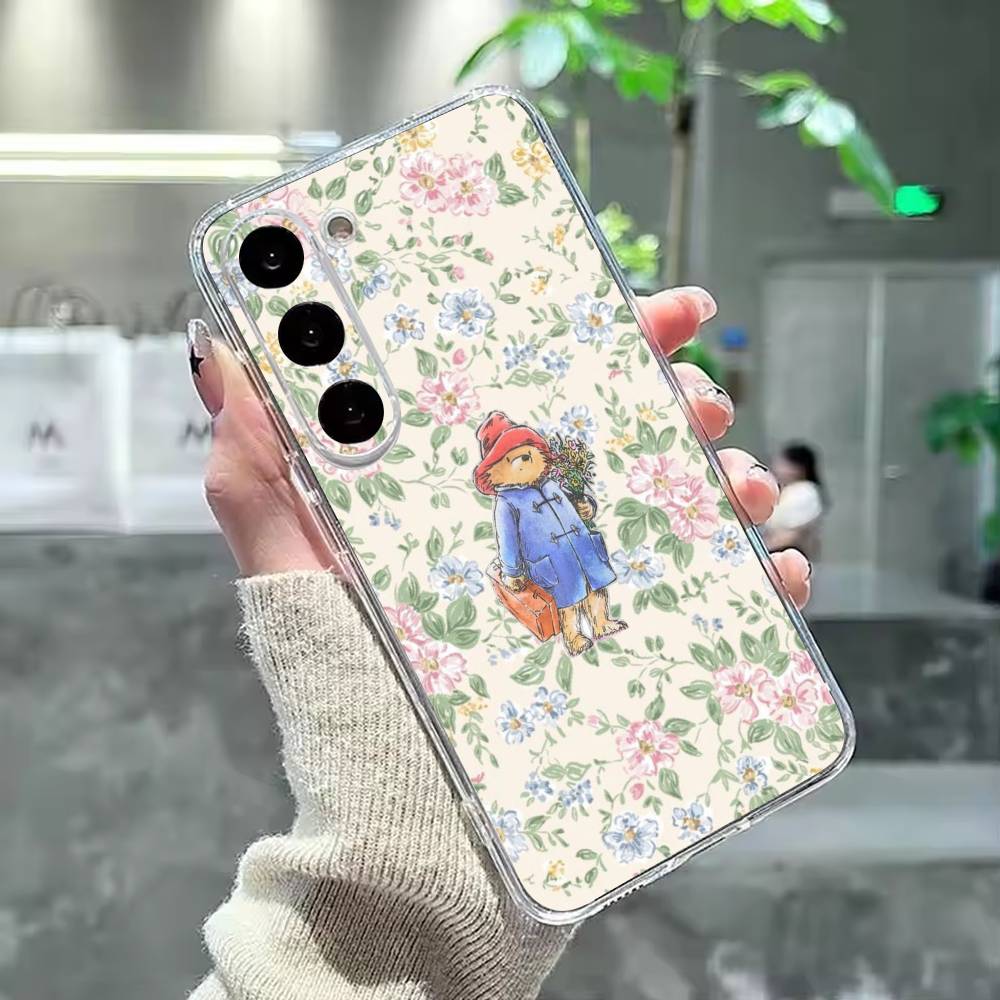 Cute P-Paddington Bear Phone Case For Samsung Galaxy A91,80,73,72 ,71,53,52,32 ,31,22,21s,20,Transparent Case