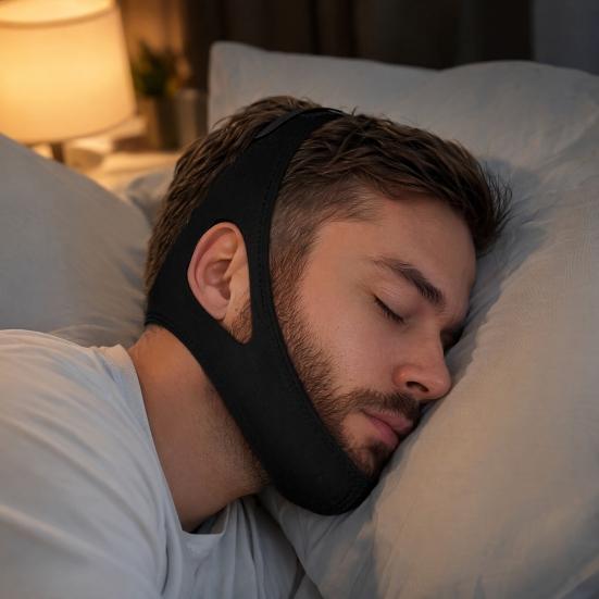 Anti-Schnarch-Kinnband für Männer Frauen, hält den Mund geschlossen