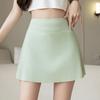 Summer Ice Silk High Waist Yoga Skirt with Lining Women's Short Skorts for Sports Sweet and Cool Style
