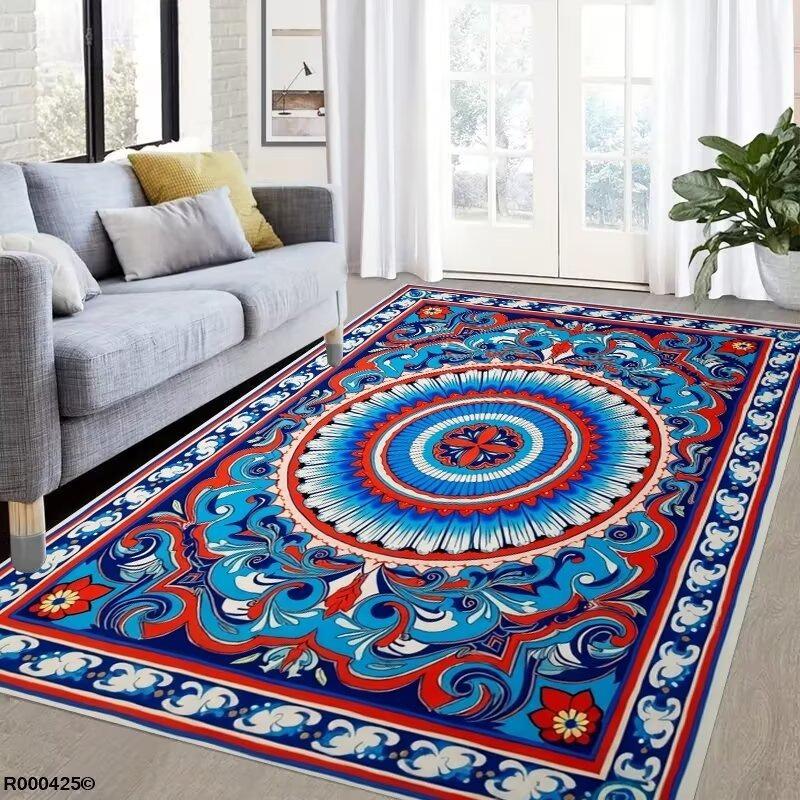 Retro Persian Bohe Carpet for Living Room Decoration Sofa Rug Bedroom Bedside Soft Mat Kitchen Coffee Table Floor Hallway Rug