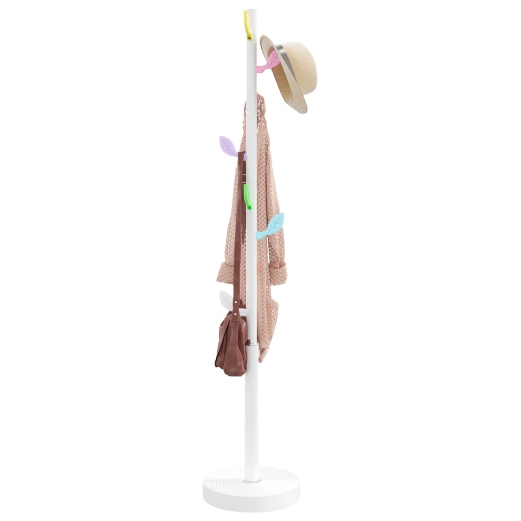 Vidaxl Stojący Wieszak Na Płaszcze, Biały, 172 Cm, Malowane Żelazo