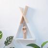 1Pc Living Room Wooden Triangle Storage Holder Rack Decor Wall Mounted Shelf for Kids Boy Girls Room Decor Home Decoration