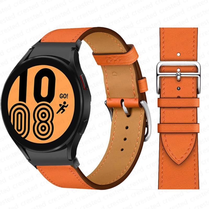 20mm Armband für Samsung Galaxy Watch 6 4 classic/5 Pro 44mm 40mm 47mm 43mm 45 Ohne Lücken Lederarmband Correa Galaxy Watch 6 Armband